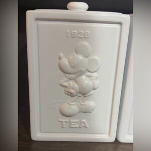 Set of 4 Ceramic Mickey Mouse Canisters